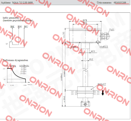 Nr. 6816105269 Type MAA-713 LSS 0699 Bernstein