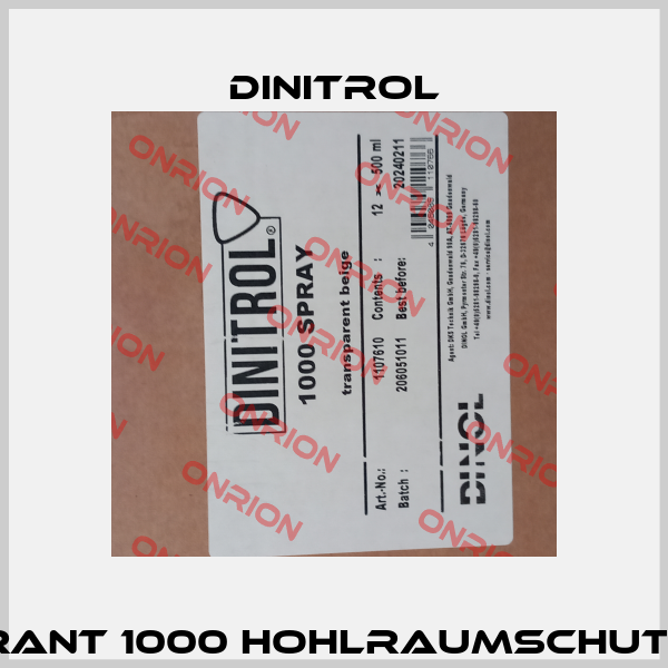 Dinitrol Penetrant 1000 Hohlraumschutz 500 ml Spray Dinitrol