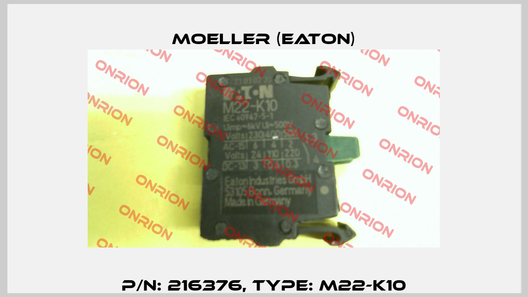 p/n: 216376, Type: M22-K10 Moeller (Eaton)
