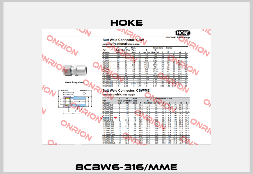 8CBW6-316/MME Hoke