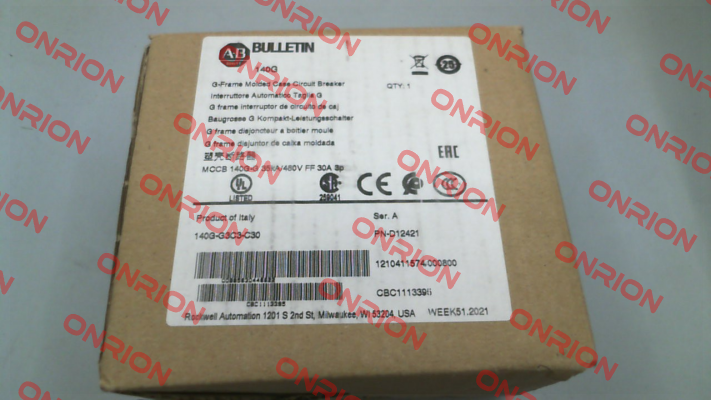 140G-G3C3-C30 Allen Bradley (Rockwell)