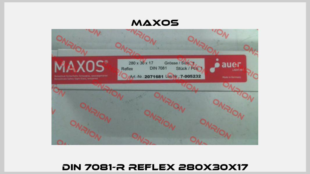 DIN 7081-R reflex 280x30x17 Maxos
