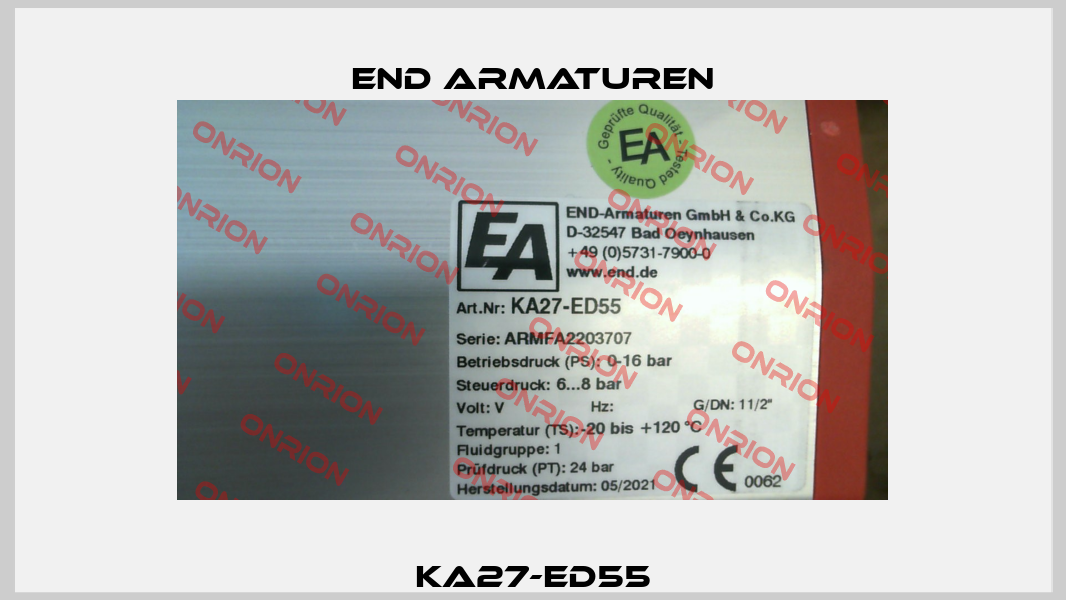 KA27-ED55 End Armaturen