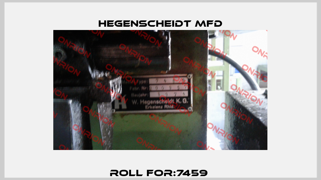 Roll For:7459  Hegenscheidt MFD