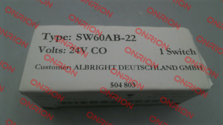 SW 60AB22/24V  504803 Albright